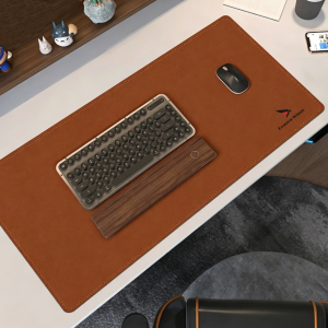 Leather Desk Protector – Waterproof Non-Slip PU Leather Large Anti-Scratch Oil-Proof Heat-Resistant Mouse Mat, Easy Clean Writing Pad for Home Office | Dragon Wings