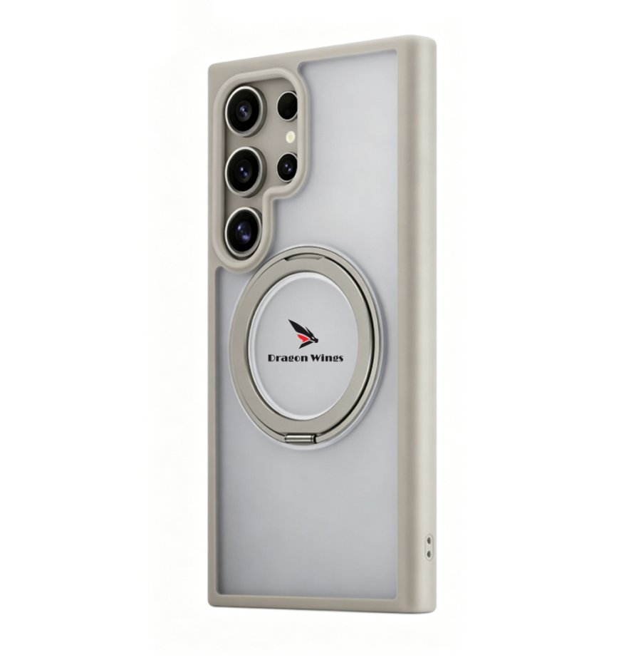 Dragon Wings magnetic clear case for Samsung Galaxy S25 Ultra 5G with invisible stand