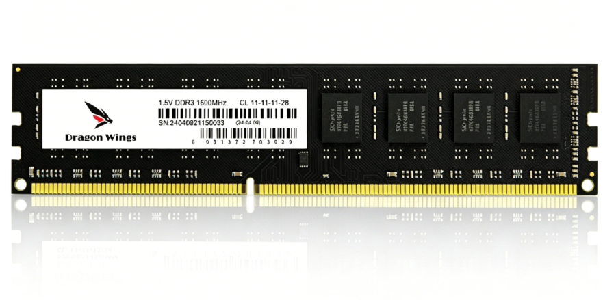 Dragon Wings 8GB DDR3 1600MHz desktop PC UDIMM RAM memory module
