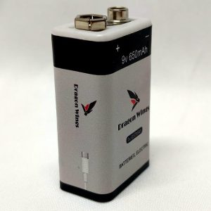 9V Rechargeable Lithium Battery – USB-C Portable for Microphones Multimeters Guitars | Dragon Wings
