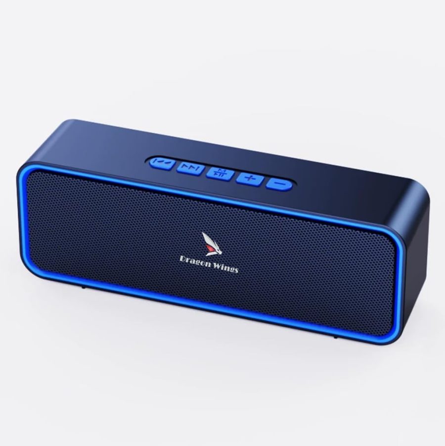 Dragon Wings 20W Hi-Fi stereo bluetooth desktop sound bar for pc gaming setup